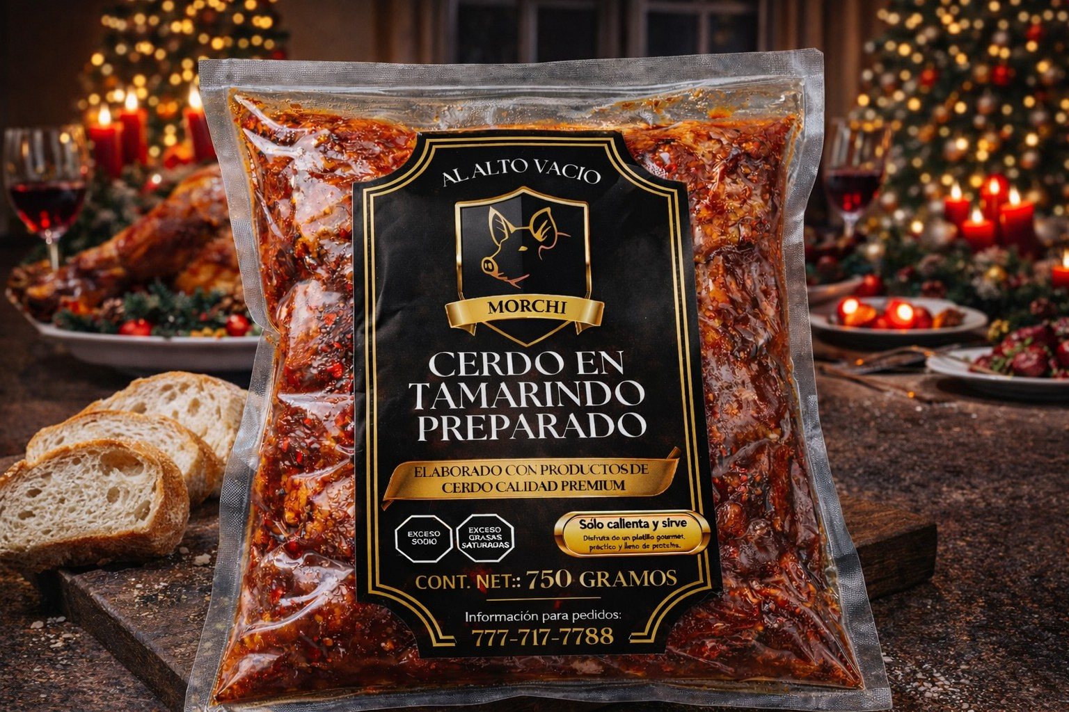 Cerdo en tamarindo preparado